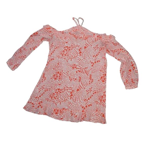 Free People by Rixo Arrabella Cold Shoulder Hearts Mini Flowy Dress Medium - Picture 2 of 9